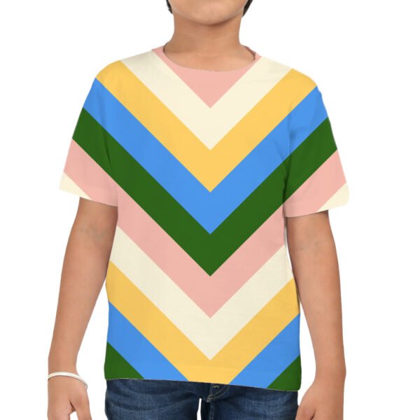 Tuscany Daze Chevron Kids T-Shirt - Image 3