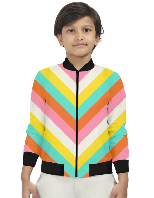 Vacation Vibes Chevron Kids Bomber Jacket