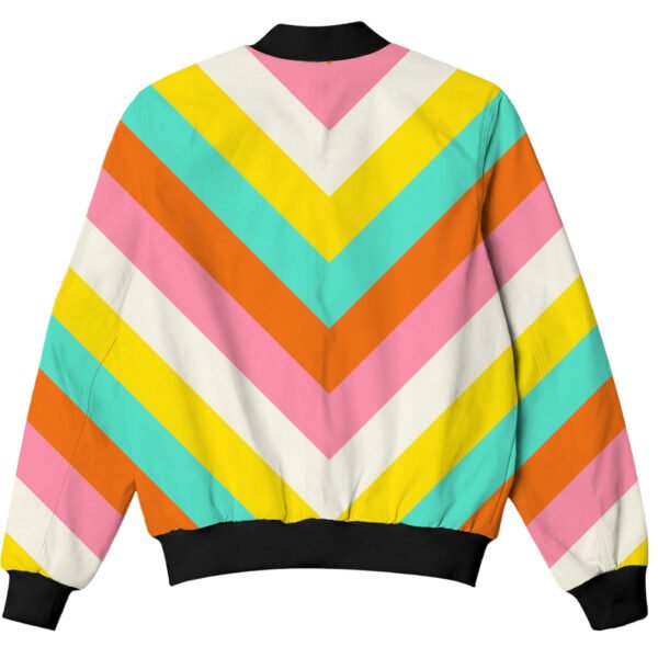 Vacation Vibes Chevron Kids Bomber Jacket - Image 2