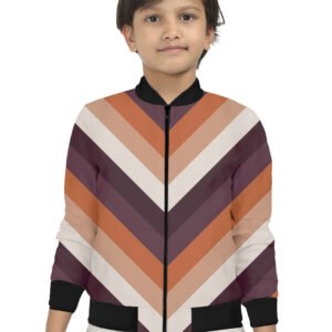 Wine Cellar Chevron Kids Bomber Jacket
