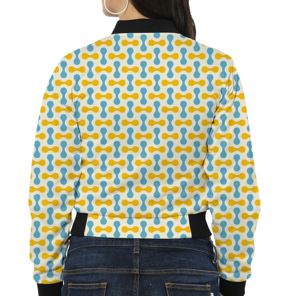 DesertDawn-4 DB Women Bomber Jacket - Image 2