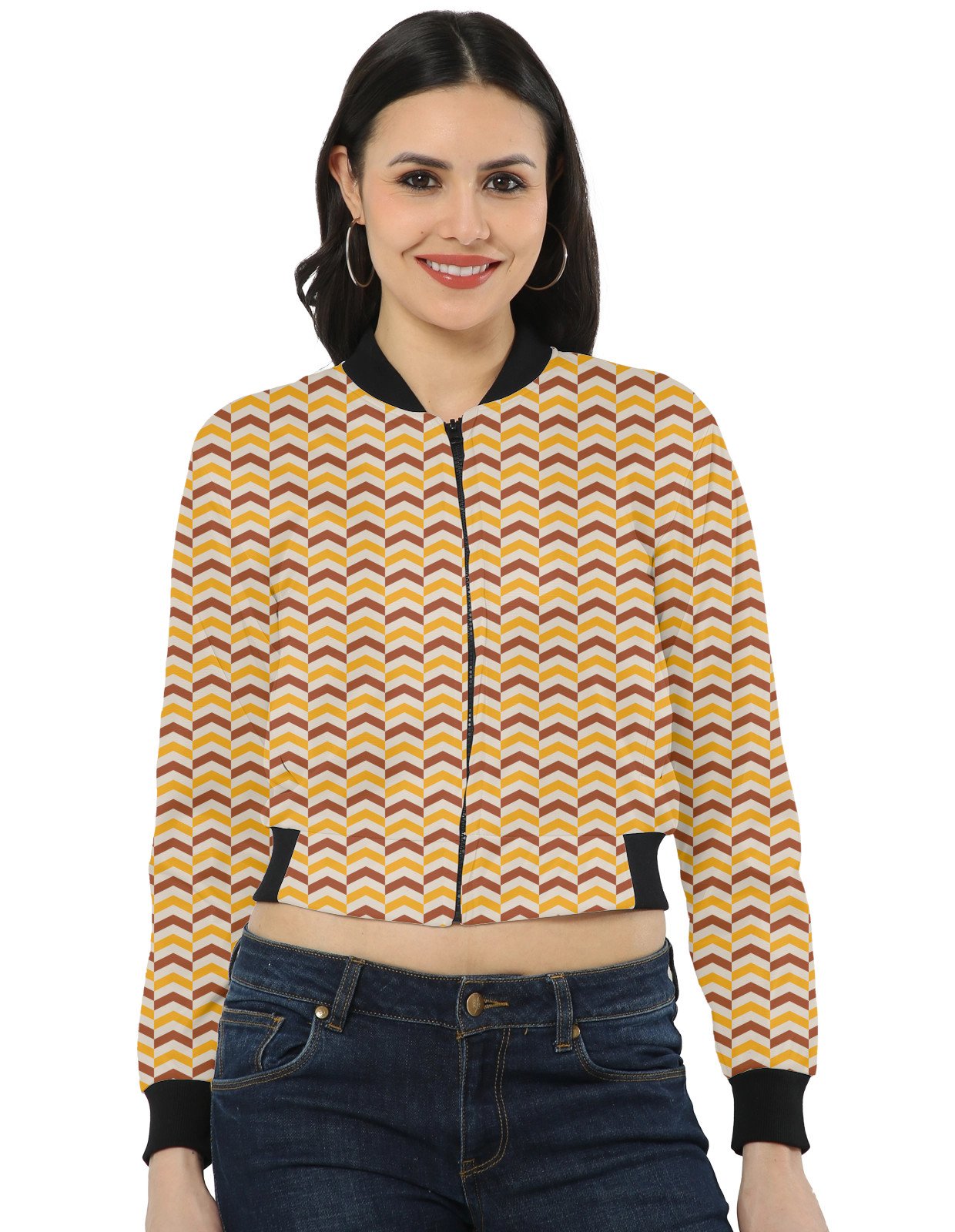 AmberFlame-3 HB5 Women Bomber Jacket - Image 1