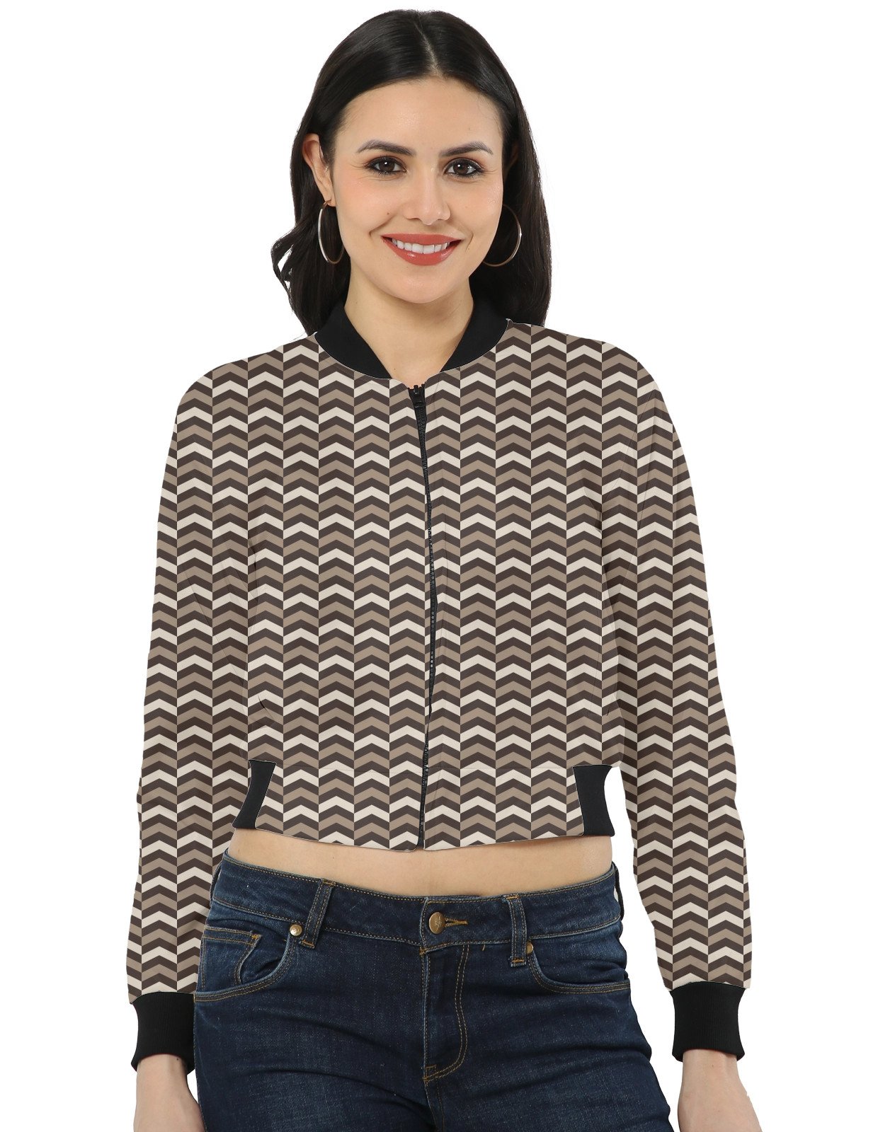 AmberFlame-6 HB5 Women Bomber Jacket - Image 1