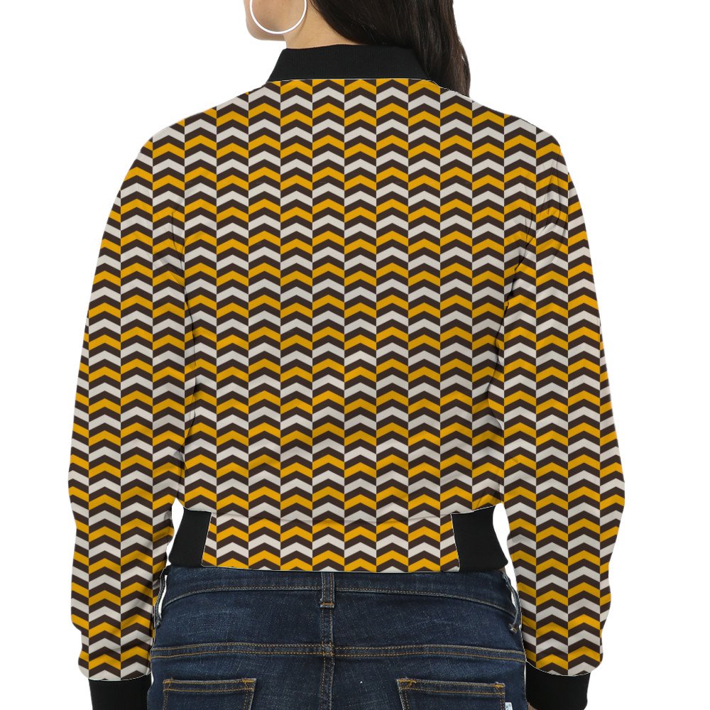 AmberFlame-7 HB5 Women Bomber Jacket - Image 2