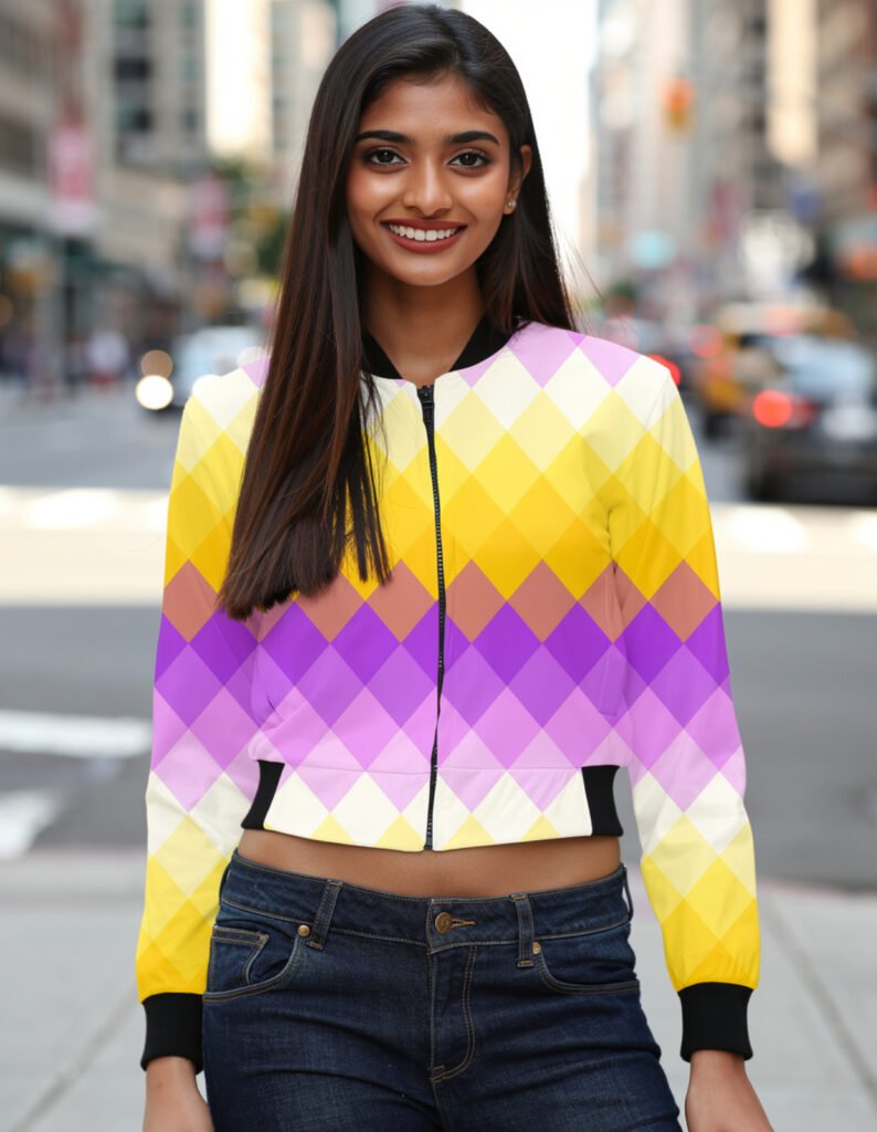 VividHarmony LGVGT Women Bomber Jacket