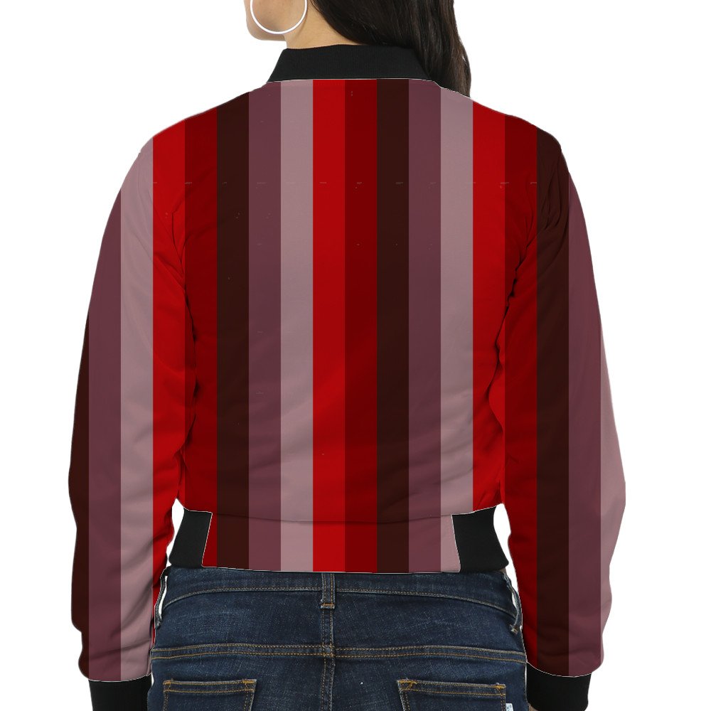 Antique Ember LGHP Women Bomber Jacket - Image 2