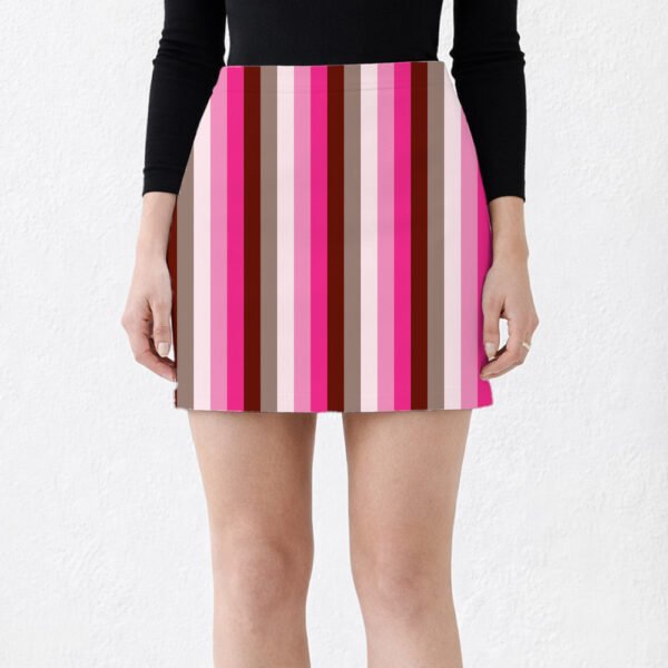 Berry Mocha LGHP Mini Skirt - Image 2