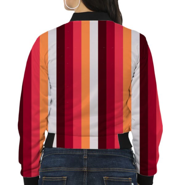 Berry Sunset LGHP Women Bomber Jacket - Image 2