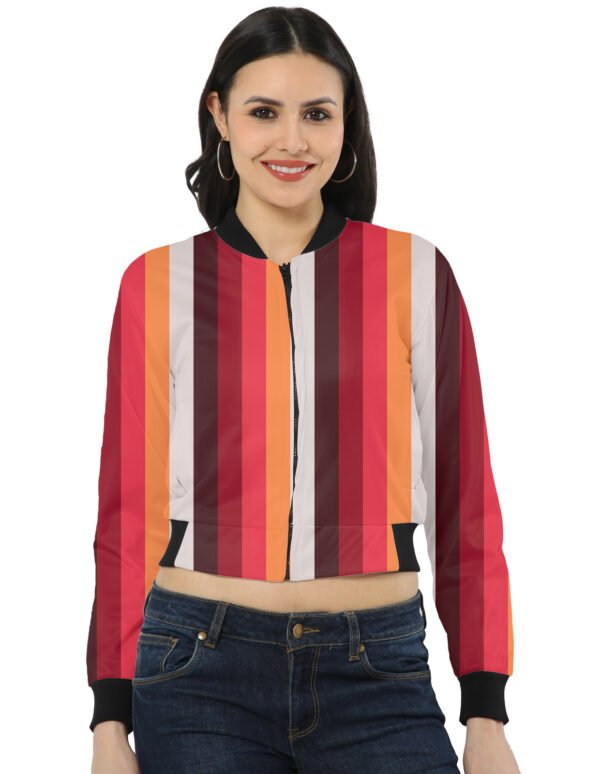 Berry Sunset LGHP Women Bomber Jacket