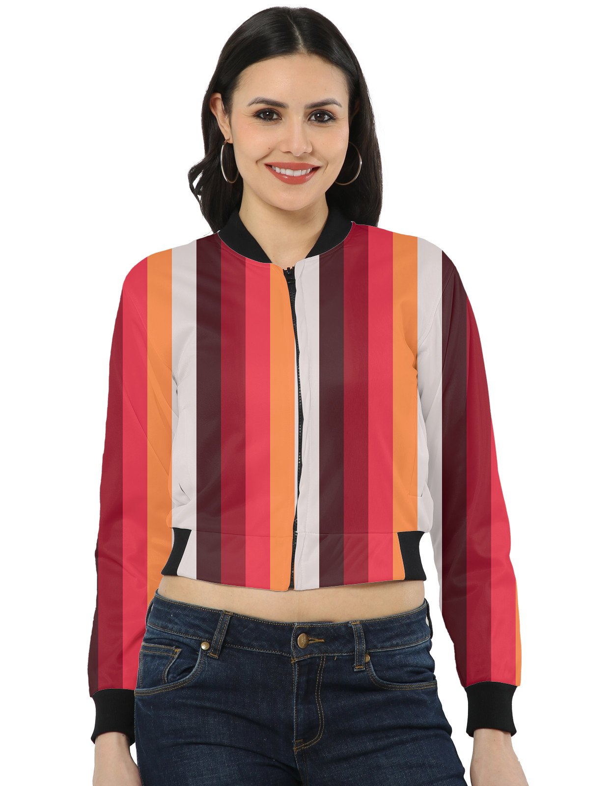 Berry Sunset LGHP Women Bomber Jacket - Image 1