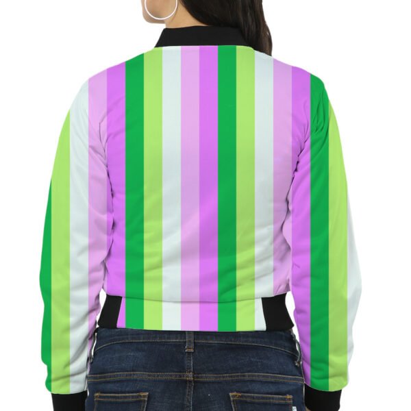 Bubble Pop LGHP Women Bomber Jacket - Image 2