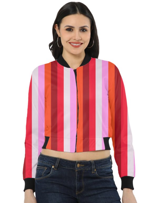 Bubblegum Heat LGHP Women Bomber Jacket