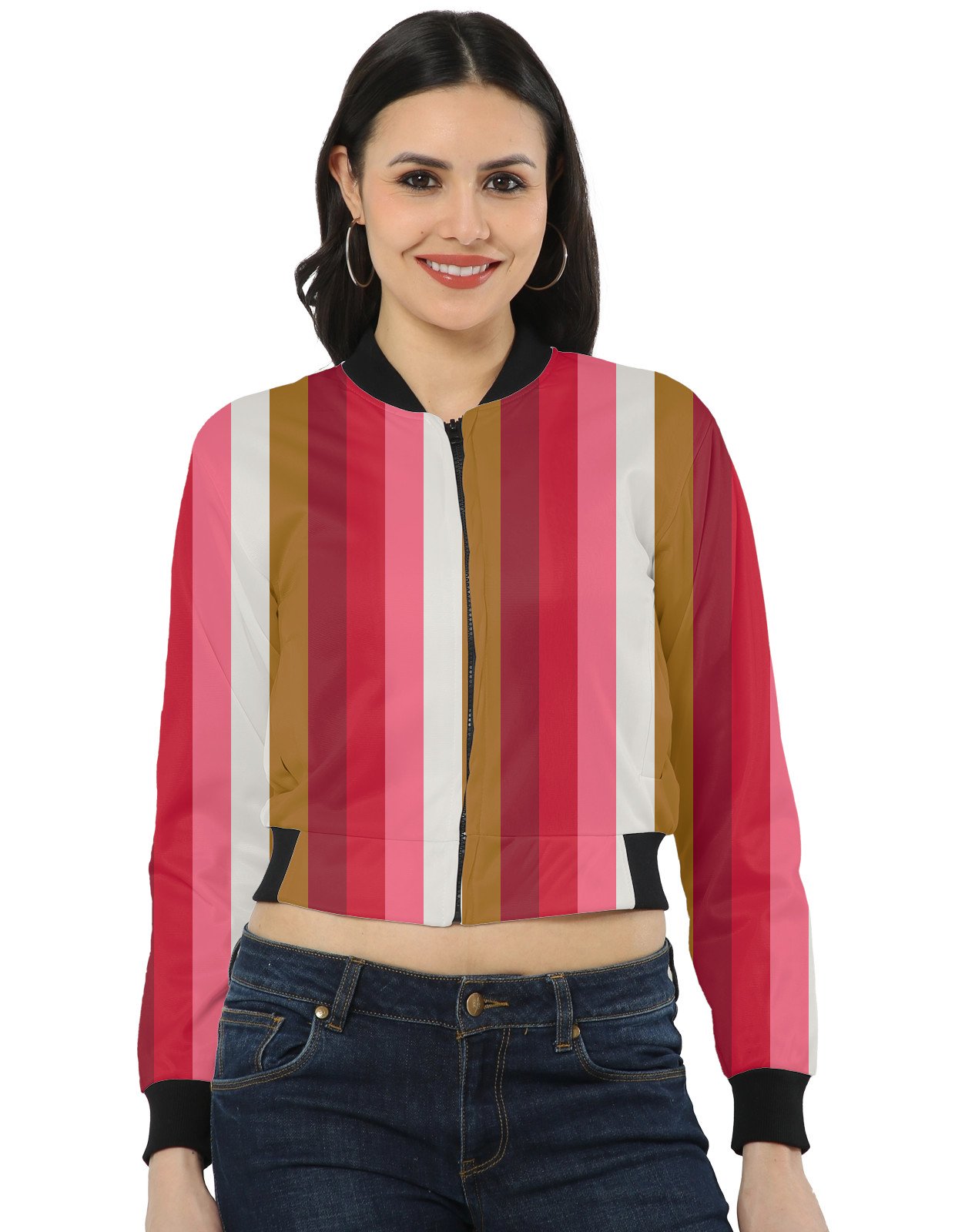 Cinnamon Rose LGHP Women Bomber Jacket - Image 1