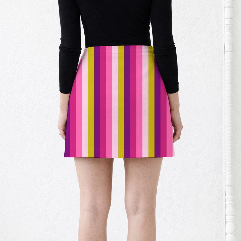 Magenta Berry LGHP Mini Skirt - Image 3