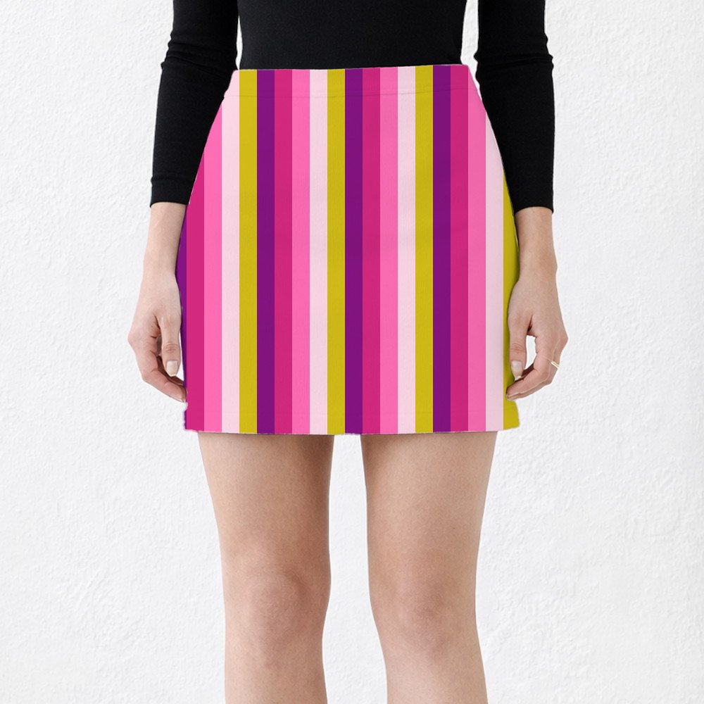 Magenta Berry LGHP Mini Skirt - Image 2