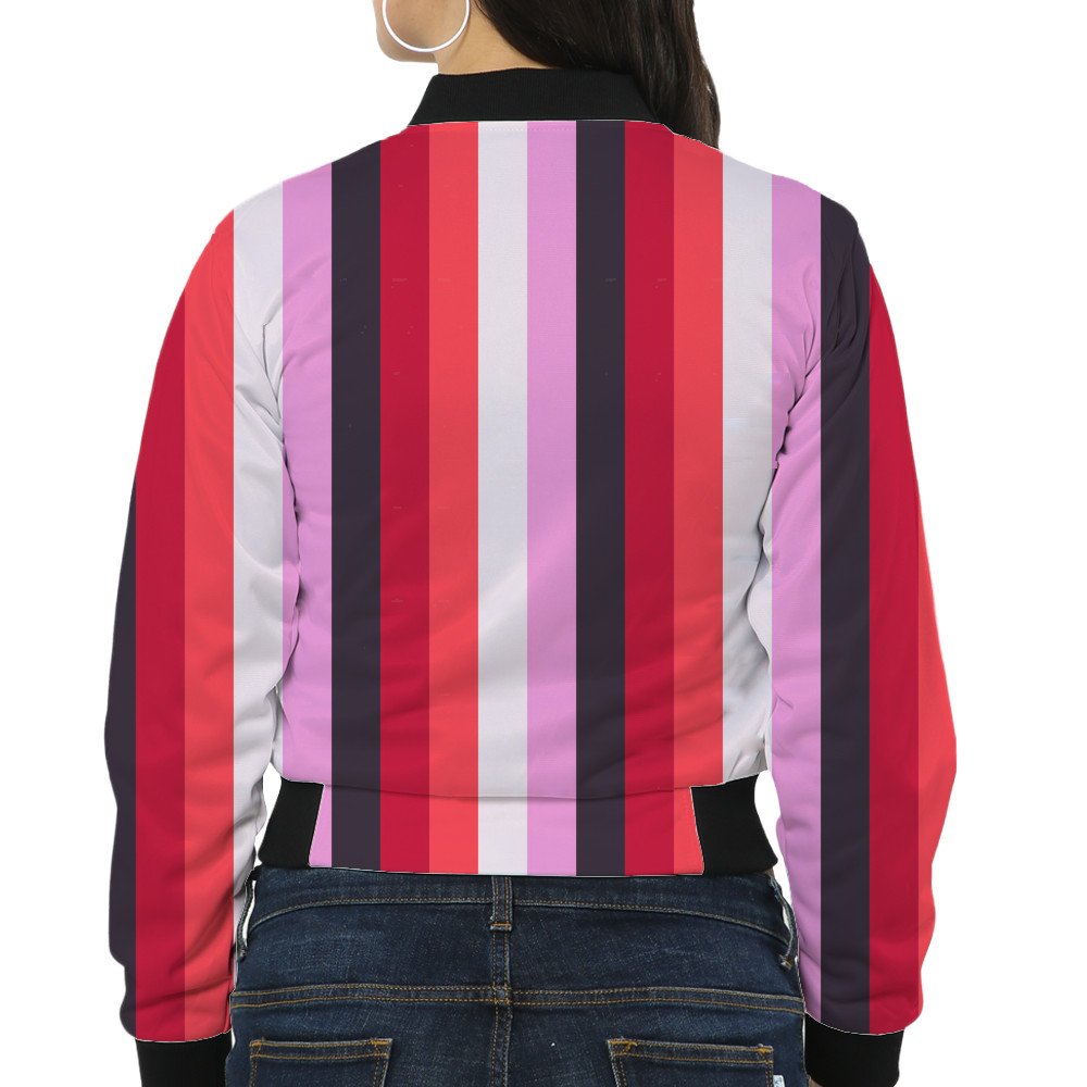 Midnight Blush LGHP Women Bomber Jacket - Image 2