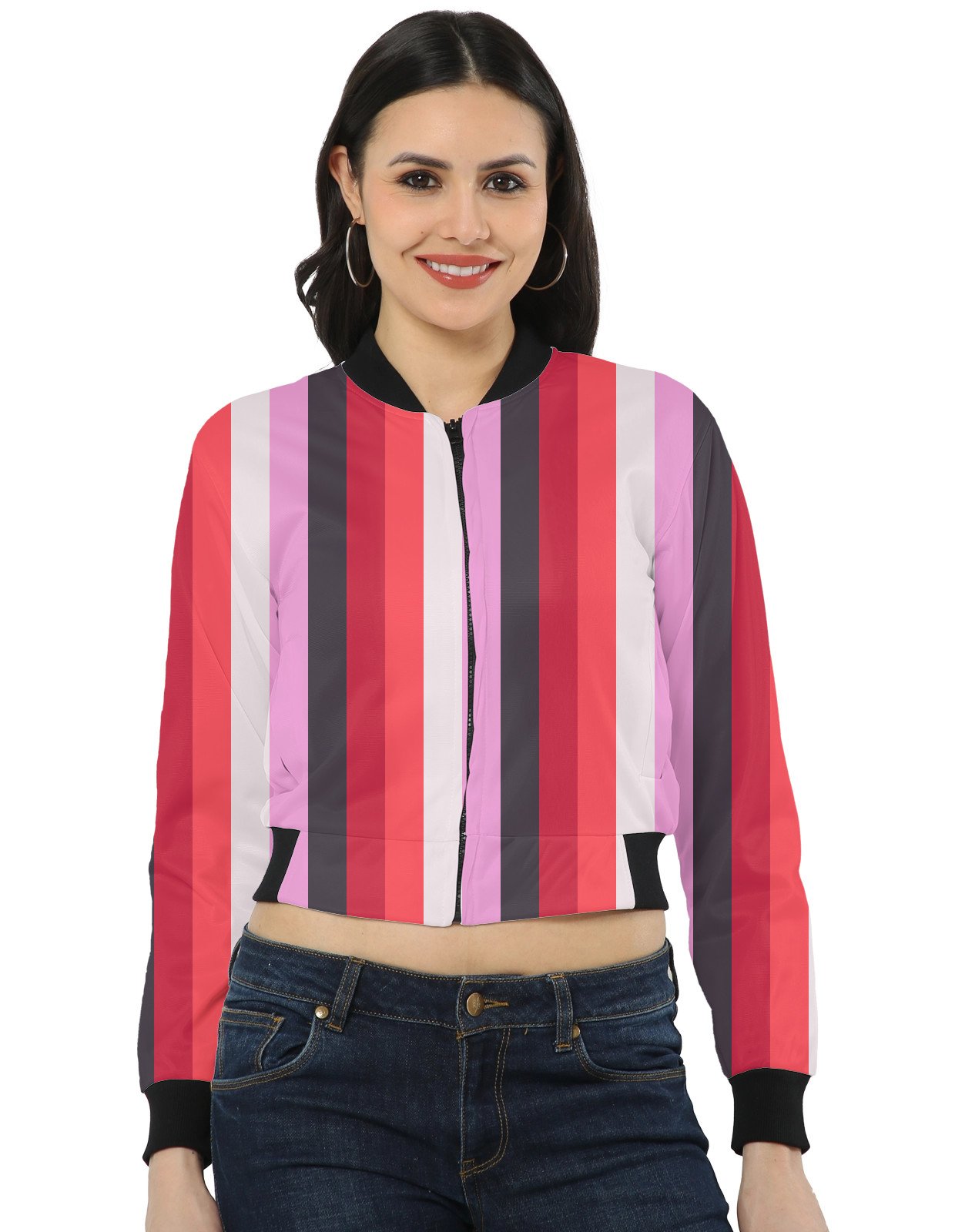Midnight Blush LGHP Women Bomber Jacket - Image 1