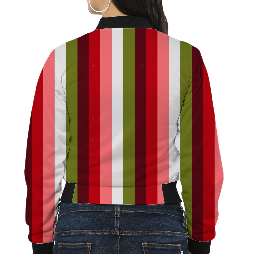 Olive Romance LGHP Women Bomber Jacket - Image 2