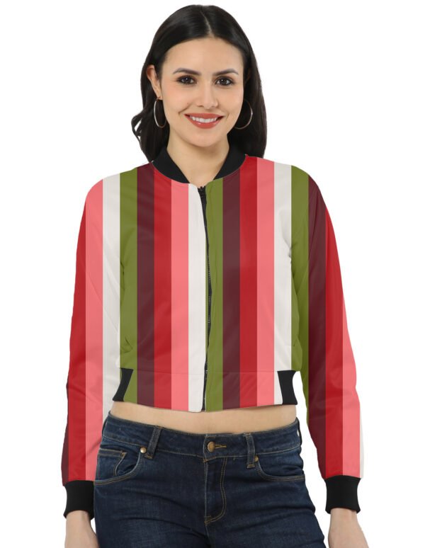 Olive Romance LGHP Women Bomber Jacket