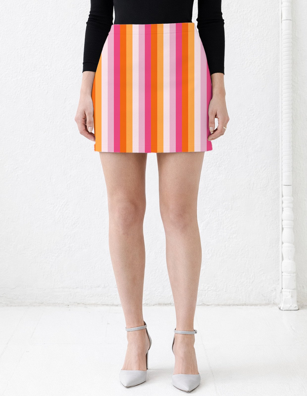 Peachy Sunset LGHP Mini Skirt - Image 1