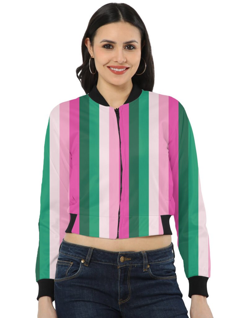 Rose Garden LGHP Women Bomber Jacket