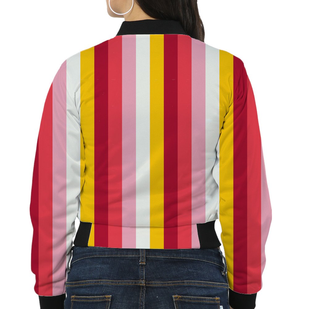 Rosy Morning LGHP Women Bomber Jacket - Image 2