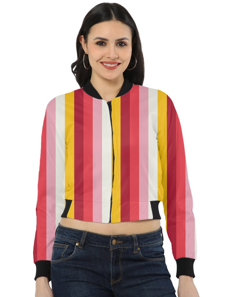 Rosy Morning LGHP Women Bomber Jacket