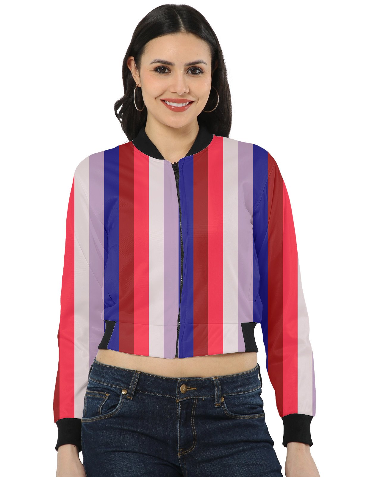 Twilight Rose LGHP Women Bomber Jacket - Image 1