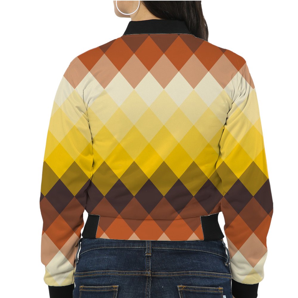 Cinnamon Gold LGVGT Women Bomber Jacket - Image 2