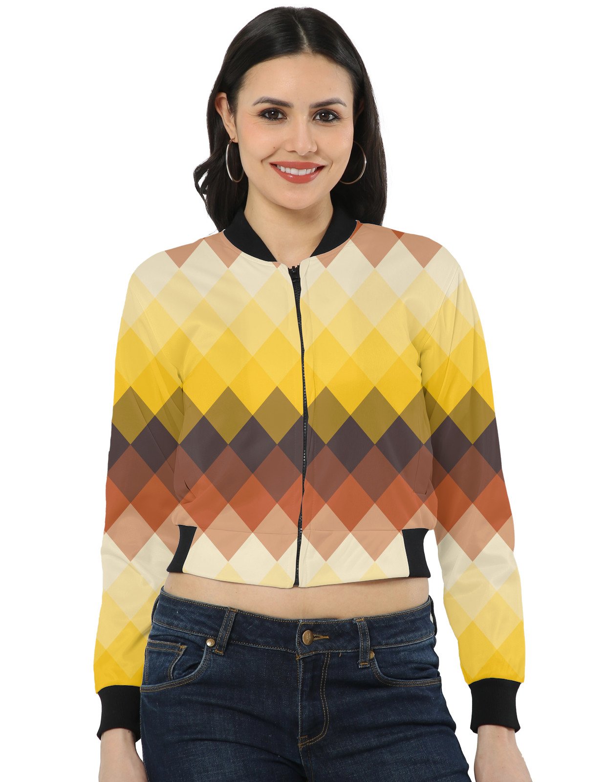 Cinnamon Gold LGVGT Women Bomber Jacket - Image 1
