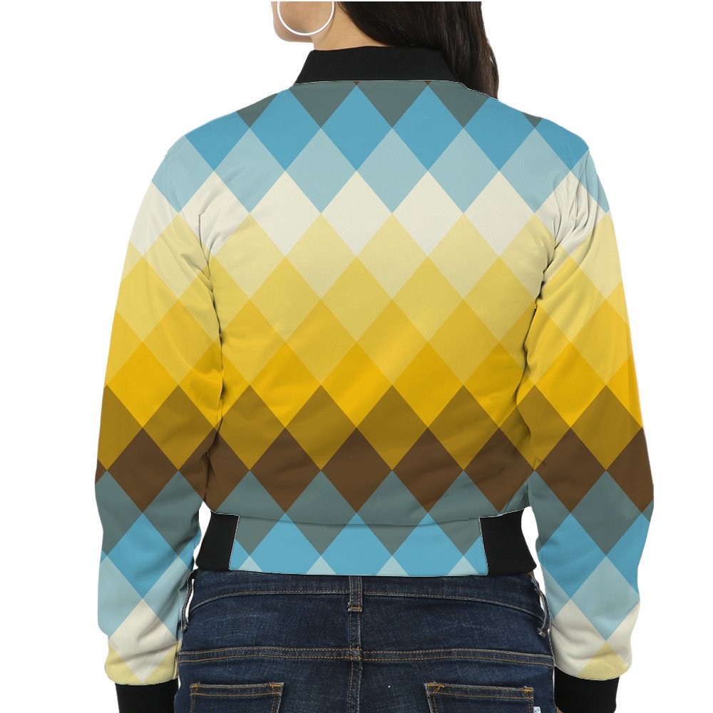 Desert Dawn LGVGT Women Bomber Jacket - Image 2