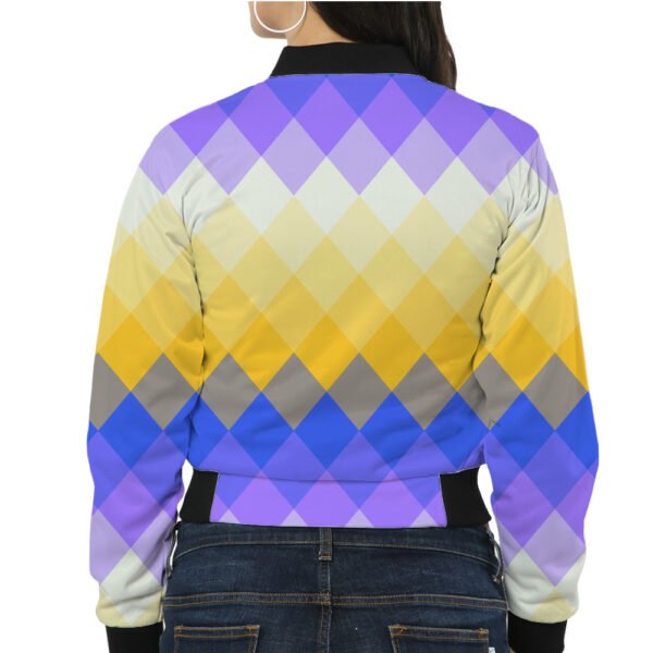 Dream Violet LGVGT Women Bomber Jacket - Image 2