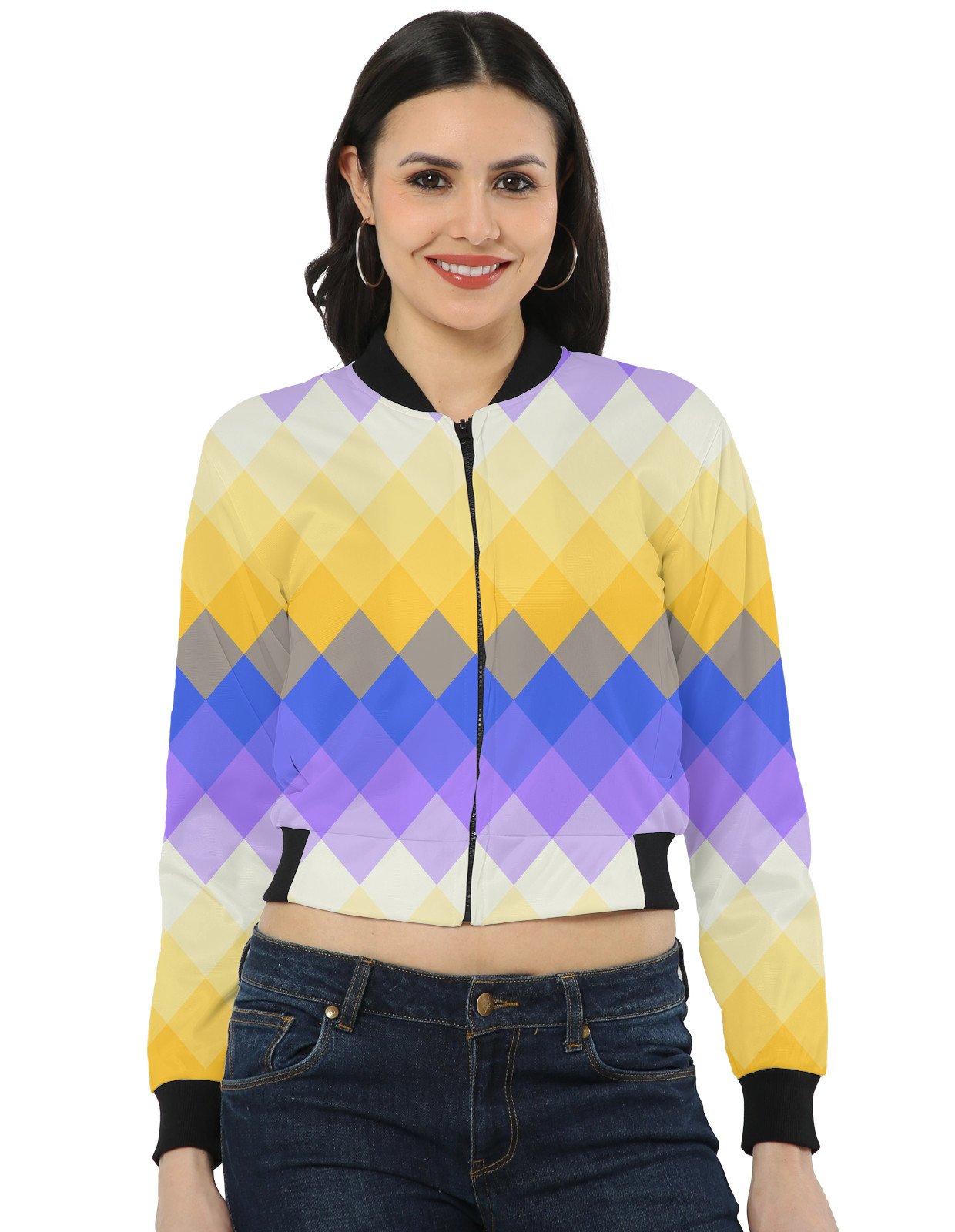 Dream Violet LGVGT Women Bomber Jacket - Image 1