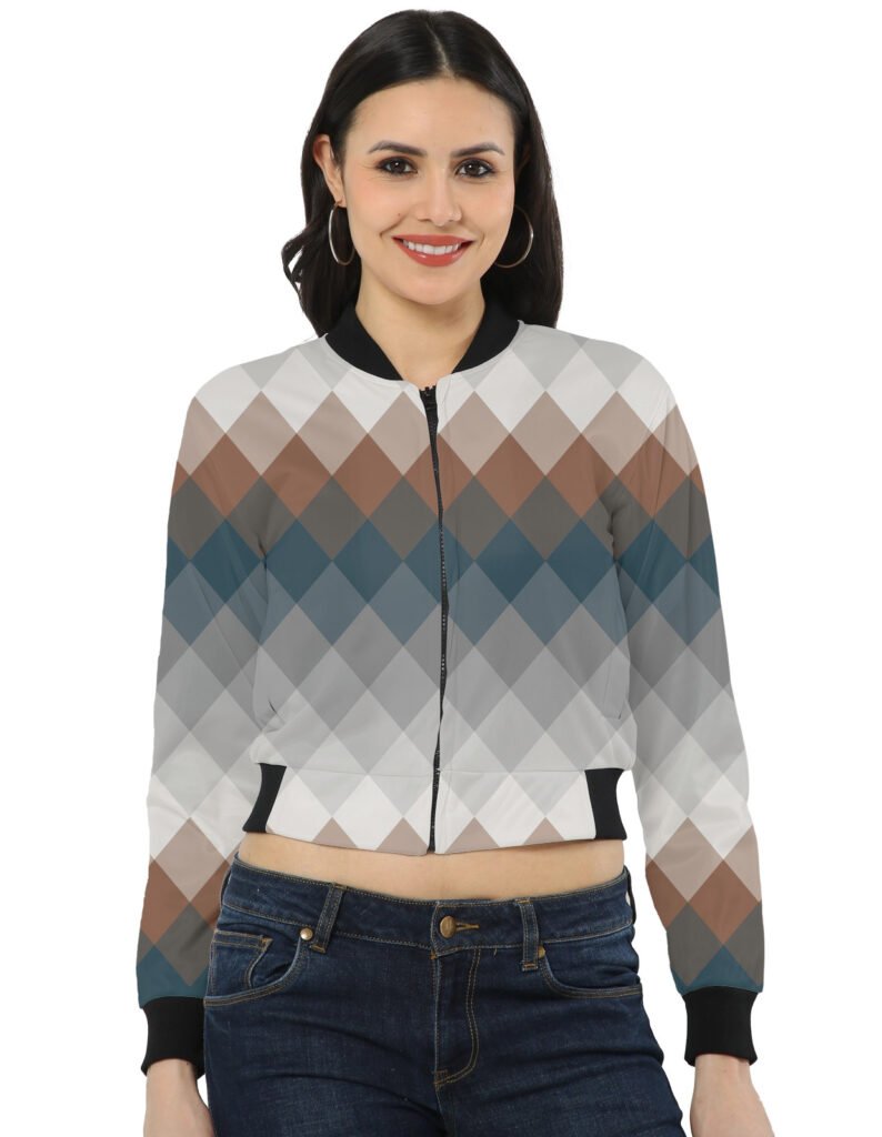 Earth Clay LGVGT Women Bomber Jacket