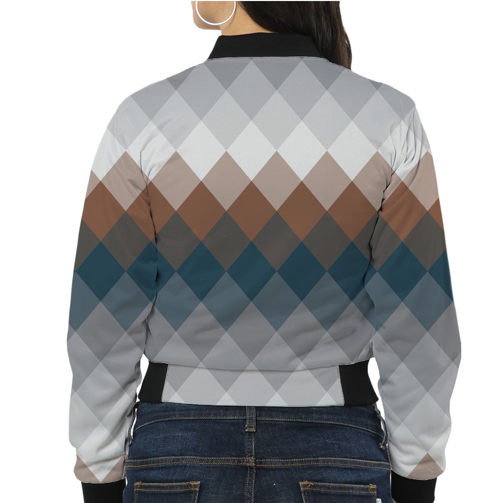 Earth Clay LGVGT Women Bomber Jacket - Image 2