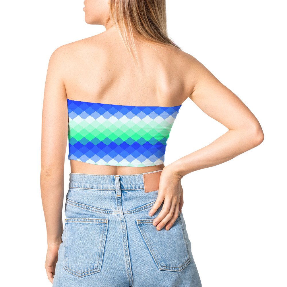 Neon Aqua LGVGT Tube Top - Image 3