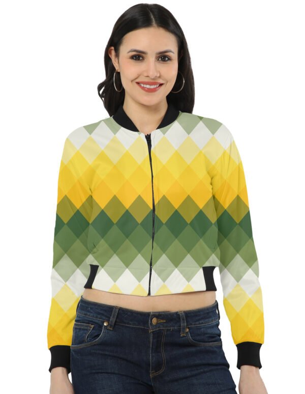 OliveGlow LGVGT Women Bomber Jacket