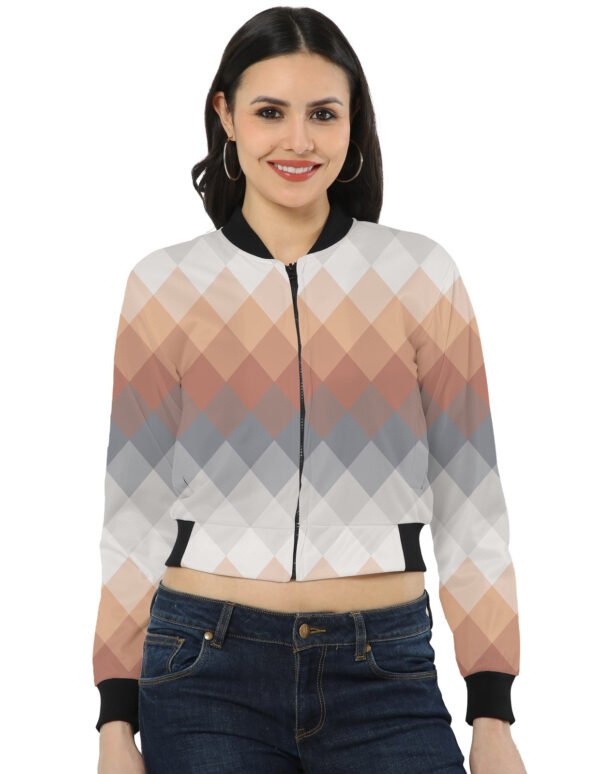 PeachGlow LGVGT Women Bomber Jacket - Image 2