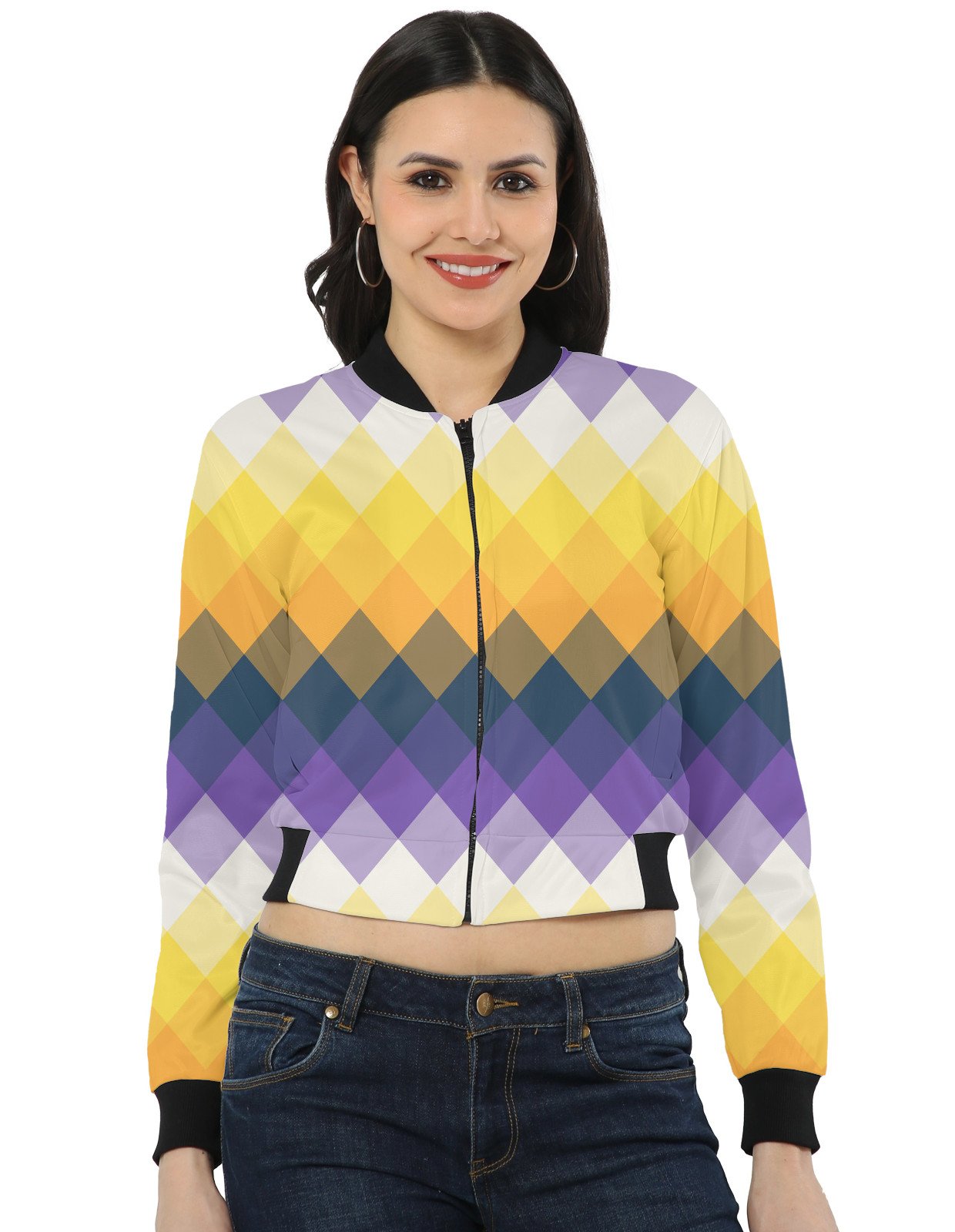 SunsetContrast LGVGT Women Bomber Jacket - Image 1