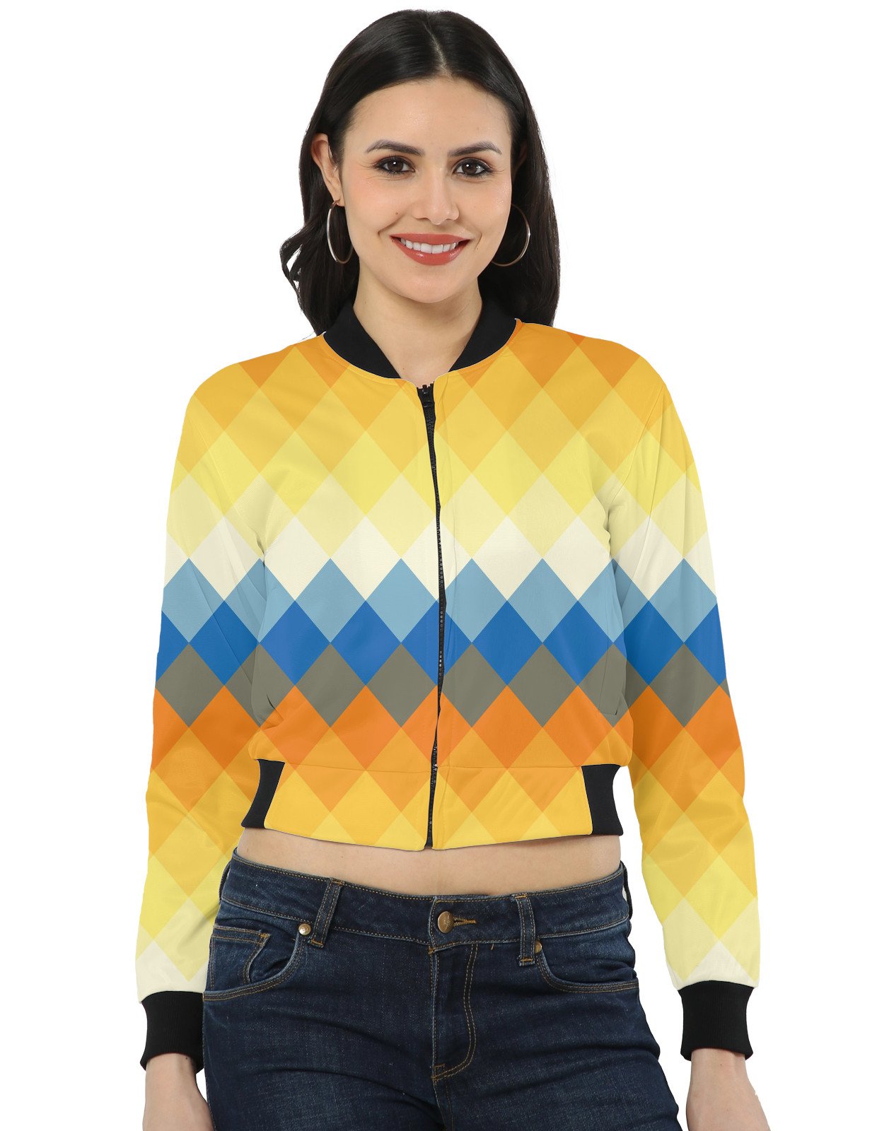 SunsetFlame LGVGT Women Bomber Jacket - Image 1