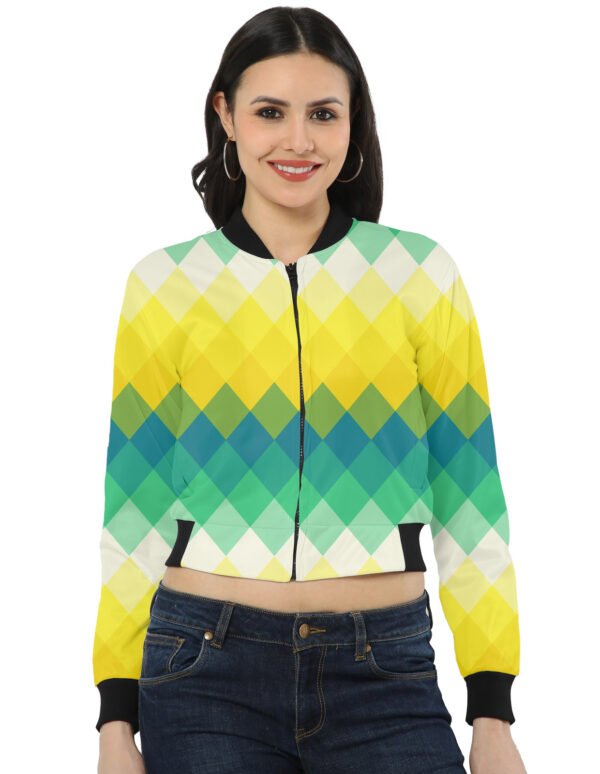 TropicalDawn LGVGT Women Bomber Jacket