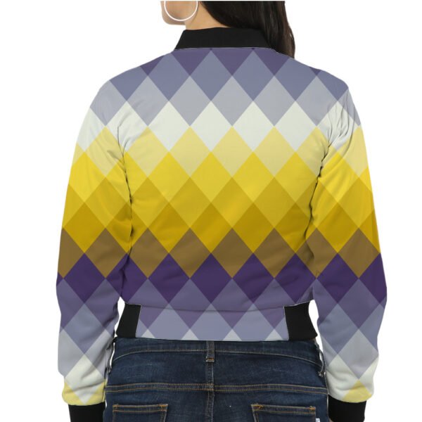 TwilightPlum LGVGT Women Bomber Jacket - Image 2