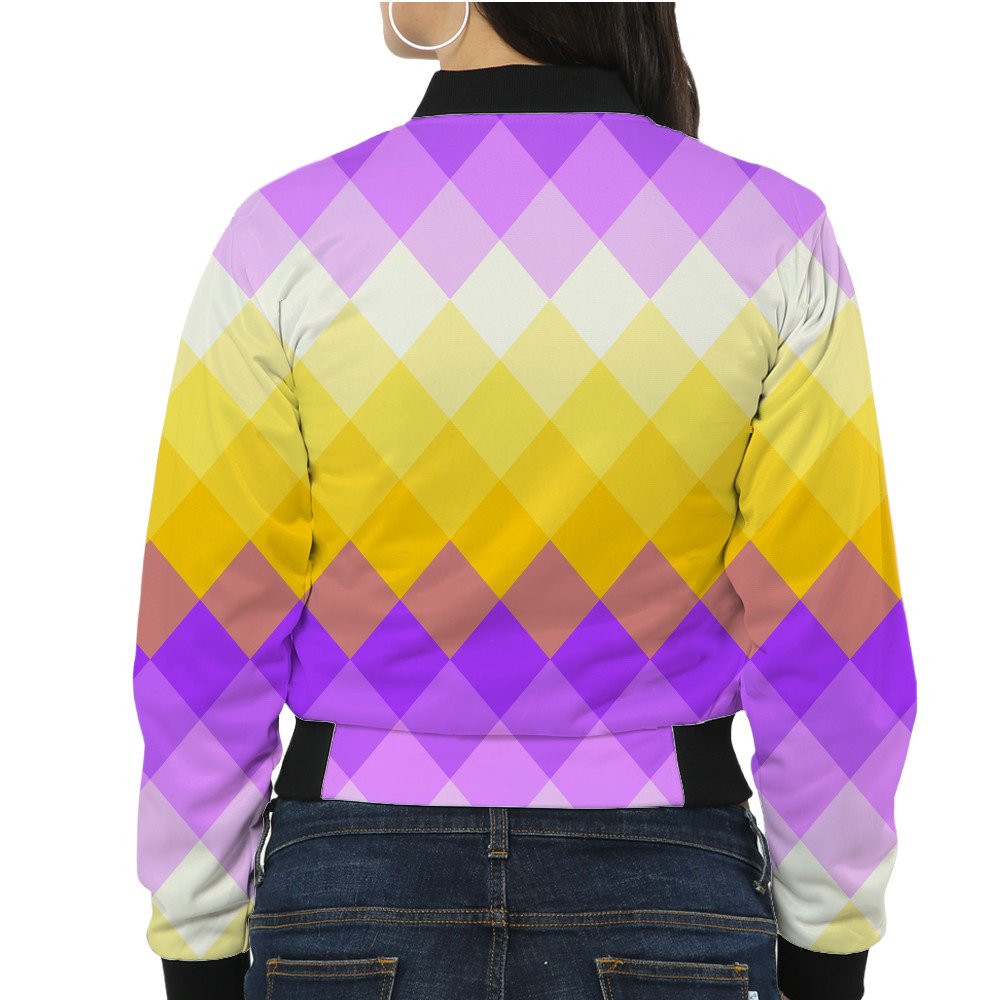 VividHarmony LGVGT Women Bomber Jacket - Image 2