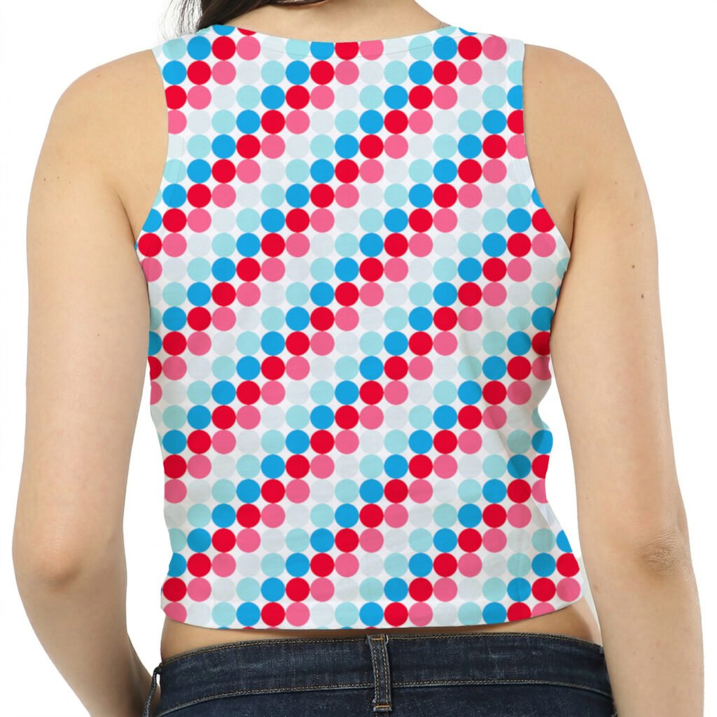 3D Glasses PC Women Crop Tank