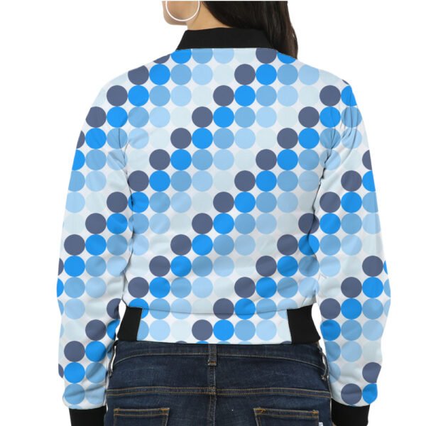 Blue Mist PC Women Bomber Jacket - Image 2