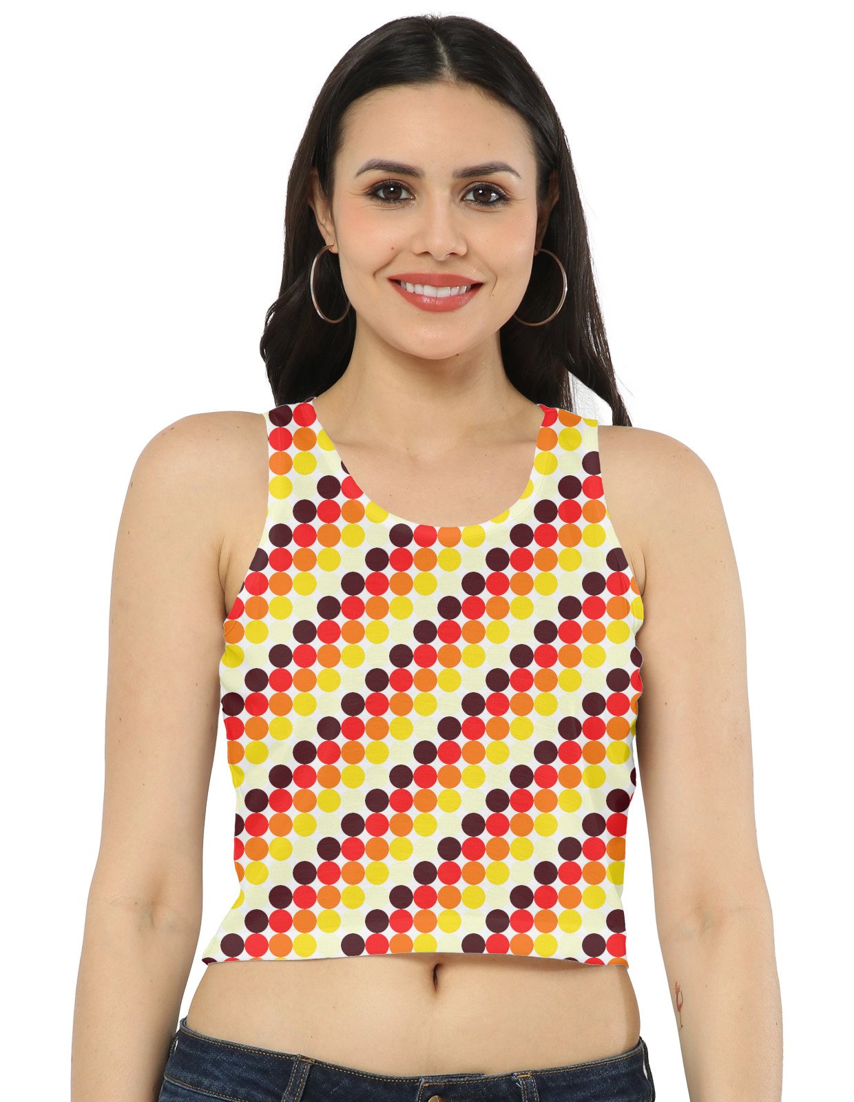 Burning Fire PC Women Crop Tank - Image 1