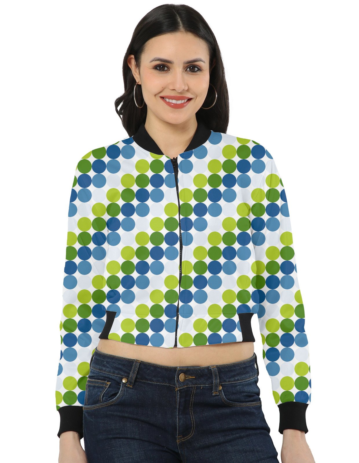 Calm Growth PC Women Bomber Jacket - Image 1