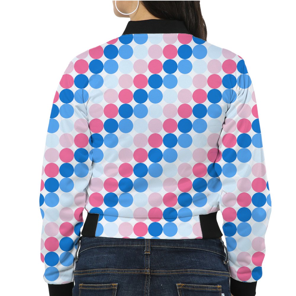 Clouded Rose PC Women Bomber Jacket - Image 2