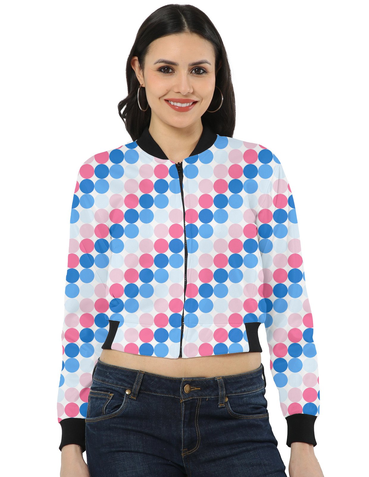 Clouded Rose PC Women Bomber Jacket - Image 1