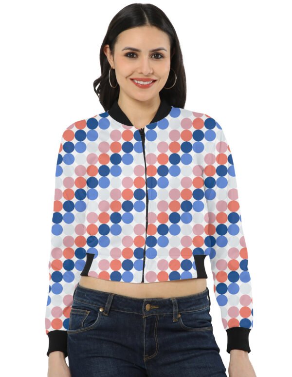 Coral Horizon PC Women Bomber Jacket